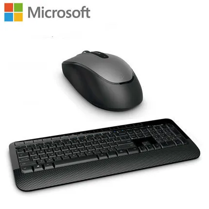 Microsoft 2000 Беспроводная Удобная синяя дорожка клавиатура мышь настольная комбо офисная Бытовая