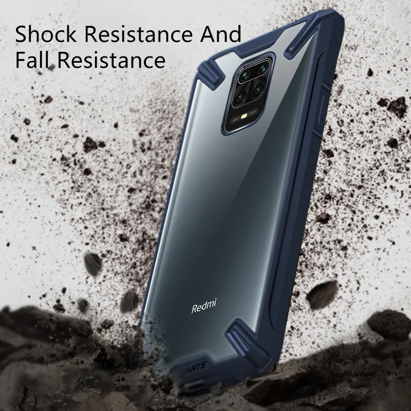 Прозрачный акриловый противоударный армированный чехол из поликарбоната и ТПУ