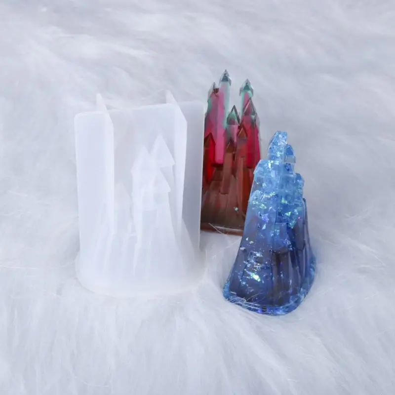

Crystal Epoxy Resin Mold Handmade 3D Castle Modeling Casting Silicone Mould DIY Crafts Jewelry Making Tool