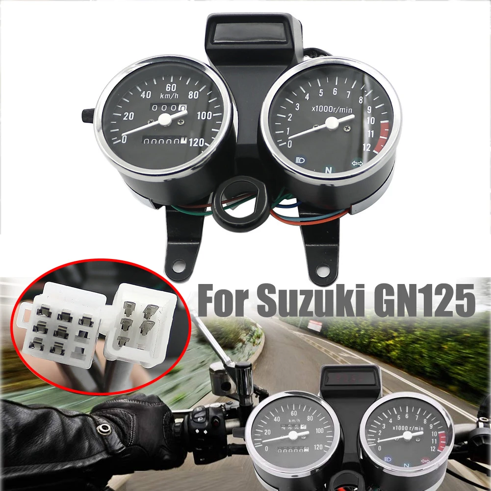 GN125 одометр спидометр тахометр ABS пластик для Suzuki GN 125 инструмент в сборе |