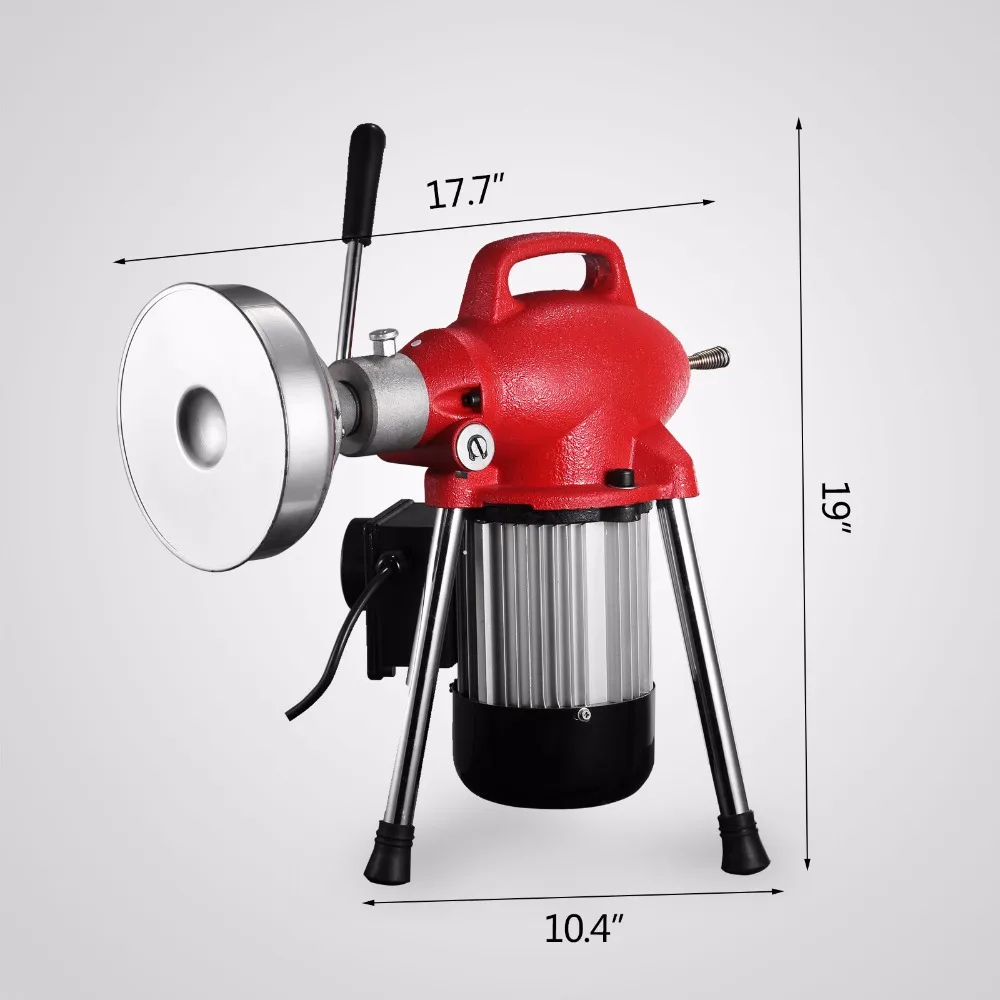 300 500 Вт Электрический Очиститель сливной трубы машина для очистки 5 м x 9 мм 20 16