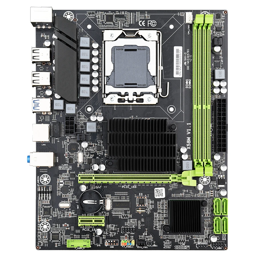 Kllisre X58 LGA 1366 материнская плата поддерживает серверную память REG ECC и процессор xeon