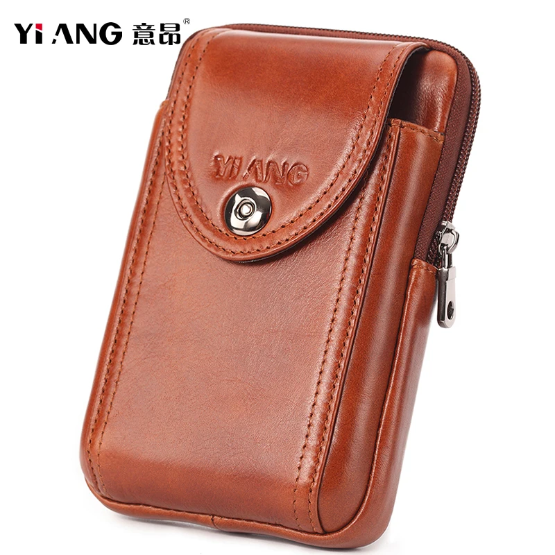 YI ANG натуральная кожа Crazy пояс с изображением лошади сумка портативные сумки для