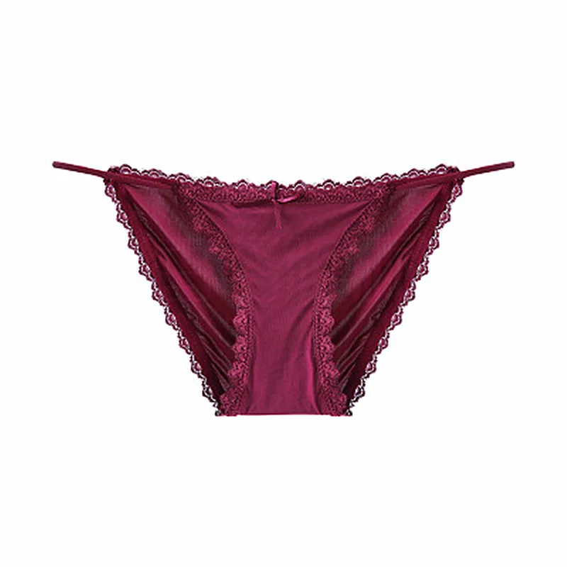 Сексуальные женские трусики из вискозы элегантные белые и черные кружевные с