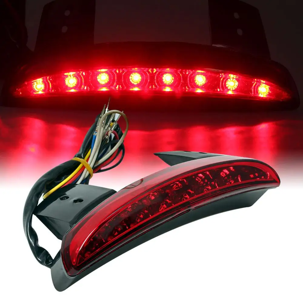 Мотоцикл Задний габаритный фонарь светодиодный Flasher Fender Edge красный авто мотоцикл