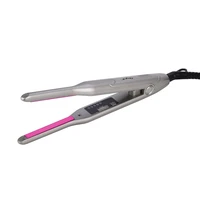 unisex professional mini hair straightener hair curler temperature adjustable flat iron hair curling iron wand men beard styler