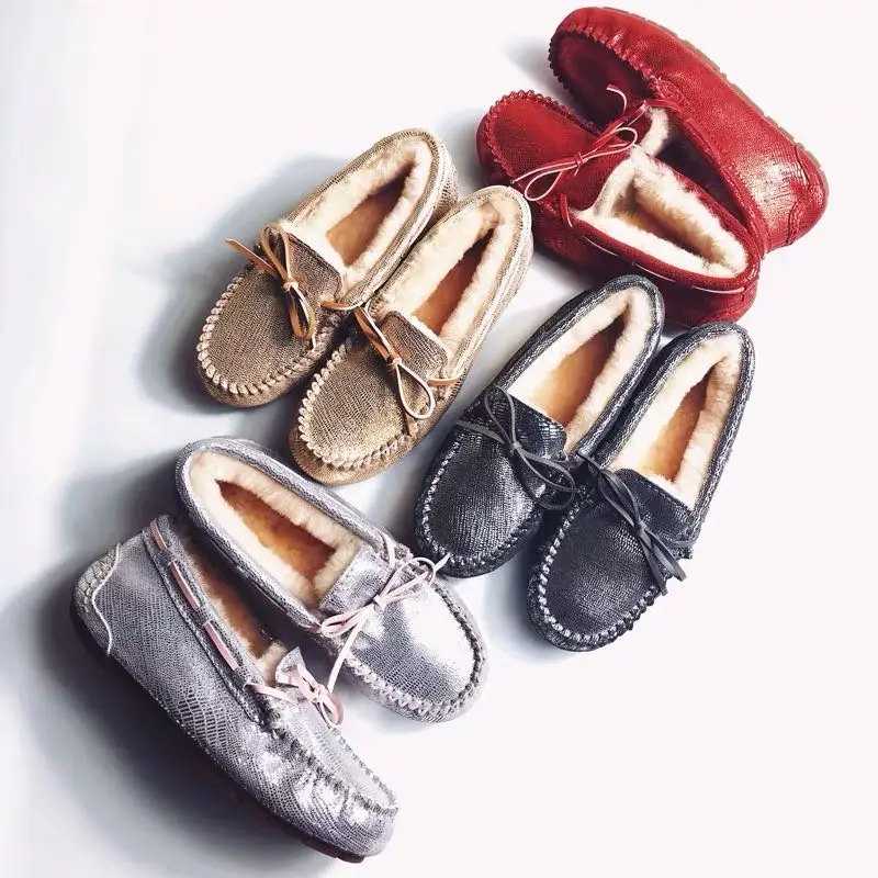 MOOKIAPI Chinese brand high quality women's shoes, 100%genuine leather,100% wool, classic loafers shoes, free delivery