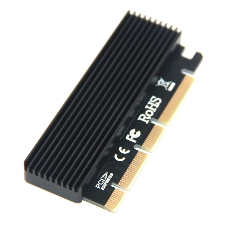 M.2 SSD PCIE Adapter SSD Case PCI Express X4 X8 X16 NVME M2 SSD 2230 2242 2260 2280 Hard Drive Enclosure Black Aluminum Caddy