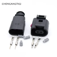 1 set 2 pin auto temp sensor plug deflation valve socket waterproof electrical wire 1 5mm connector 1j0973802 1j0973702