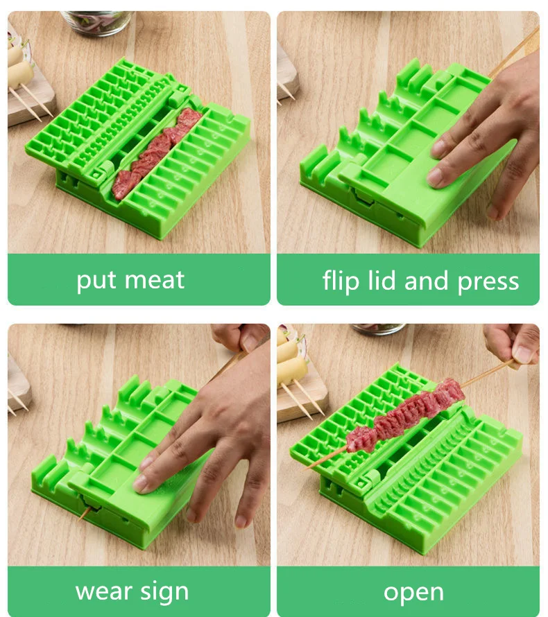Приспособление для приготовления барбекю стрингера Шампура шашлыка машина