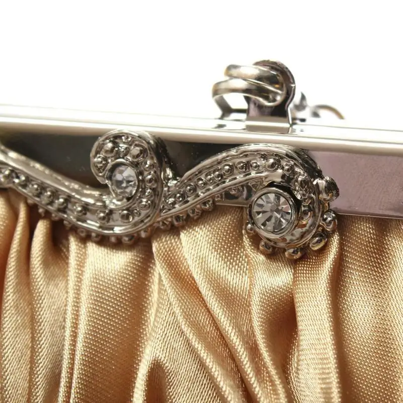 Женская вечерняя сумочка кошельки Свадебная на цепочке клатч с кристаллами