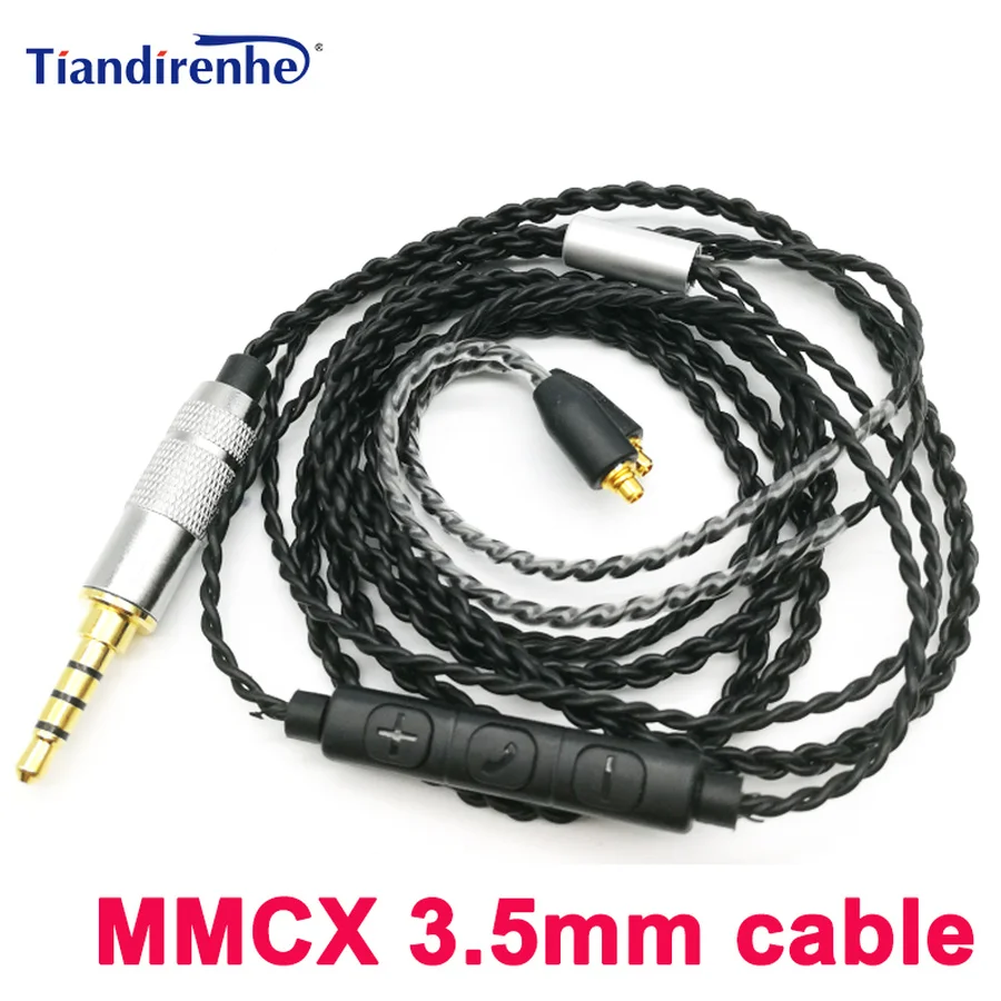 Оригинальный кабель MMCX для Shure SE215 SE535 SE846 обновленные Сменные кабели наушников с