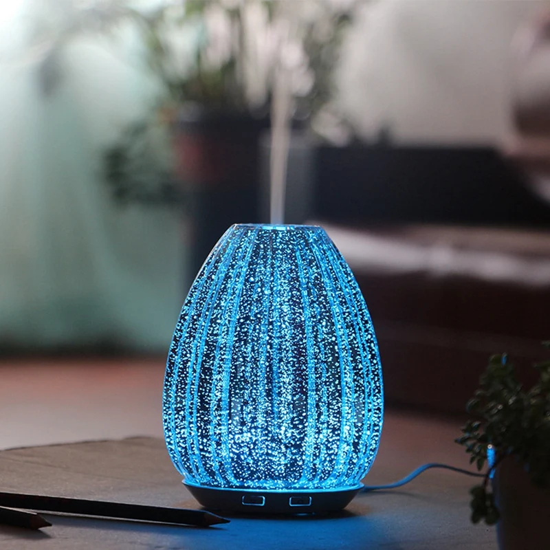 100 мл ароматерапия эфирное масло диффузор 3D стекло ручной работы холодный туман