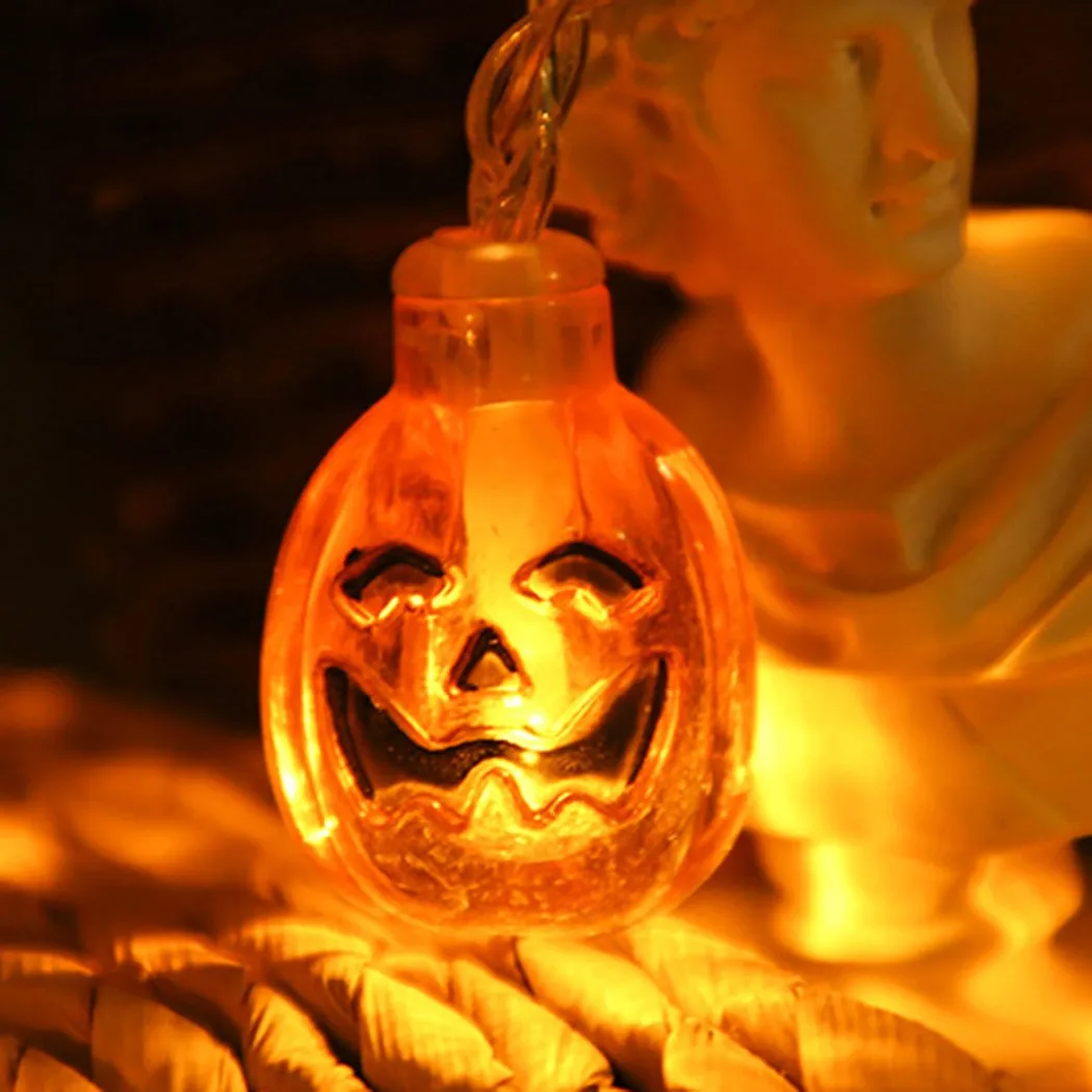 

1pc LED Pumpkin Lights 3V Halloween Pumpkin String Fairy LED Lights Party Decor Hanging Prop Lamp