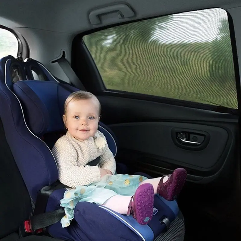 2 шт./компл. автомобиля Путешествия черная сетка Солнцезащитный УФ-защита блок