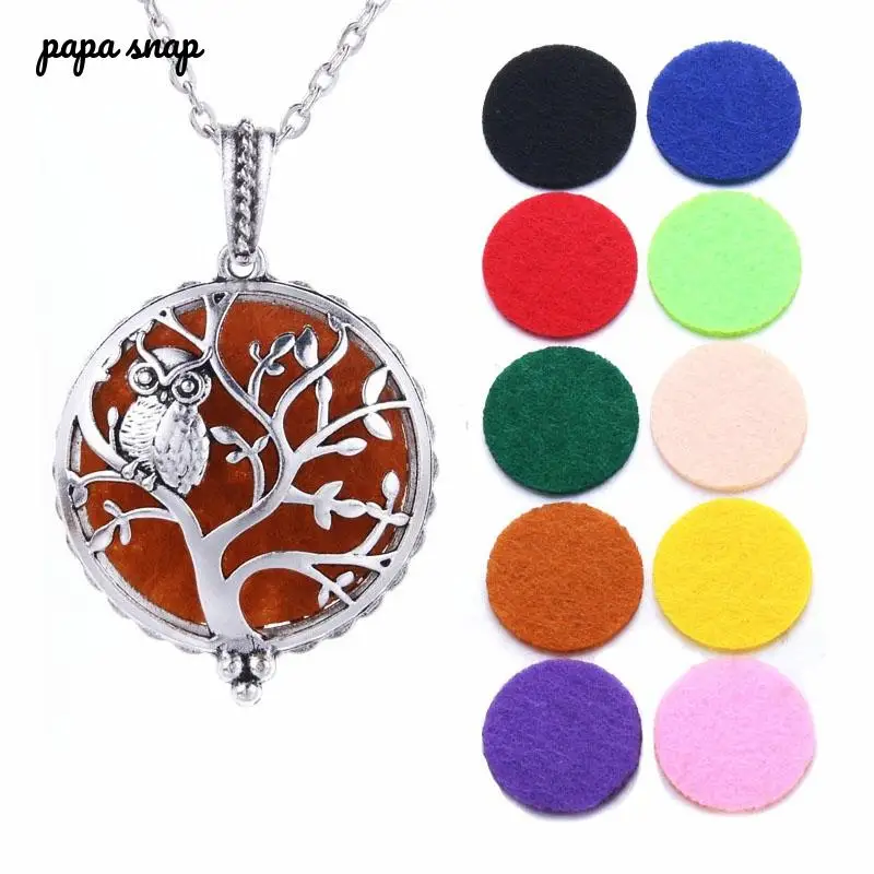 Новое Ювелирное Украшение для ароматерапии подвеска-флакон духов Сова Дерево