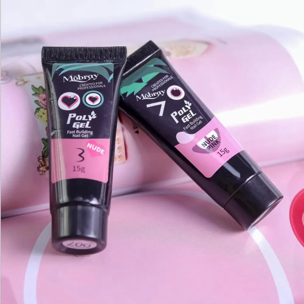 15 мл Быстрый Лак для ногтей УФ гель Стекловолокна Поли прочного пилка с