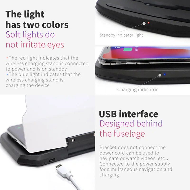 2021 Hot Sale Wireless Charger Car HUD Head Up Display Phone Navigation Holder Qi Charge Dock