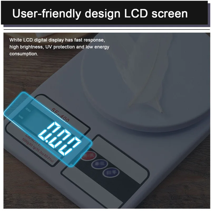 10kg 1g LCD Display Electronic Bench Weight Scale Digital Precise Home Kitchen Cooking Measure Tools | Дом и сад