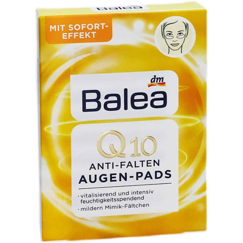 

Germany Balea Q10 Anti Wrinkles Eye Pads Spa Treatment Vitalizing Moisturizing Delicate Eye Care Mask 12PCS Cooling Fine Lines