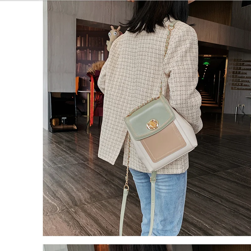 Двойная сумка для девочек 2019 Новая Модная Джинсовая куртка с вышивкой линии