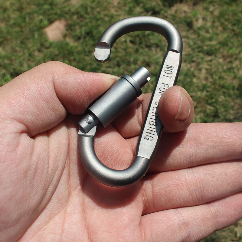 

Outdoor Carabiner Climbing Lock Buckle Carabiner For Keys D-Shaped Survival Gear Camp Mountaineering Hook Camping Equipment