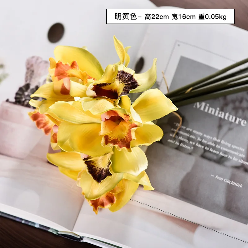 Простой искусственный букет артишока Орхидея искусство чайный стол обеденный