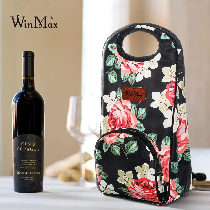 

Winmax НОВЫЙ держатель для охлаждения вина сумка для льда портативный для путешествий Пикник охладитель напитков шампанское морозильная сумк...
