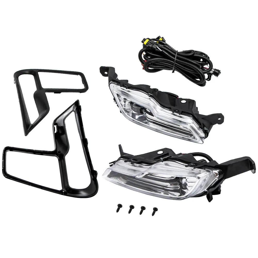 

MAXPEEDINGRODS For Ford Explorer 2018-2019 Fog Lights Lamp With LED Bezel Switch Wiring Harness