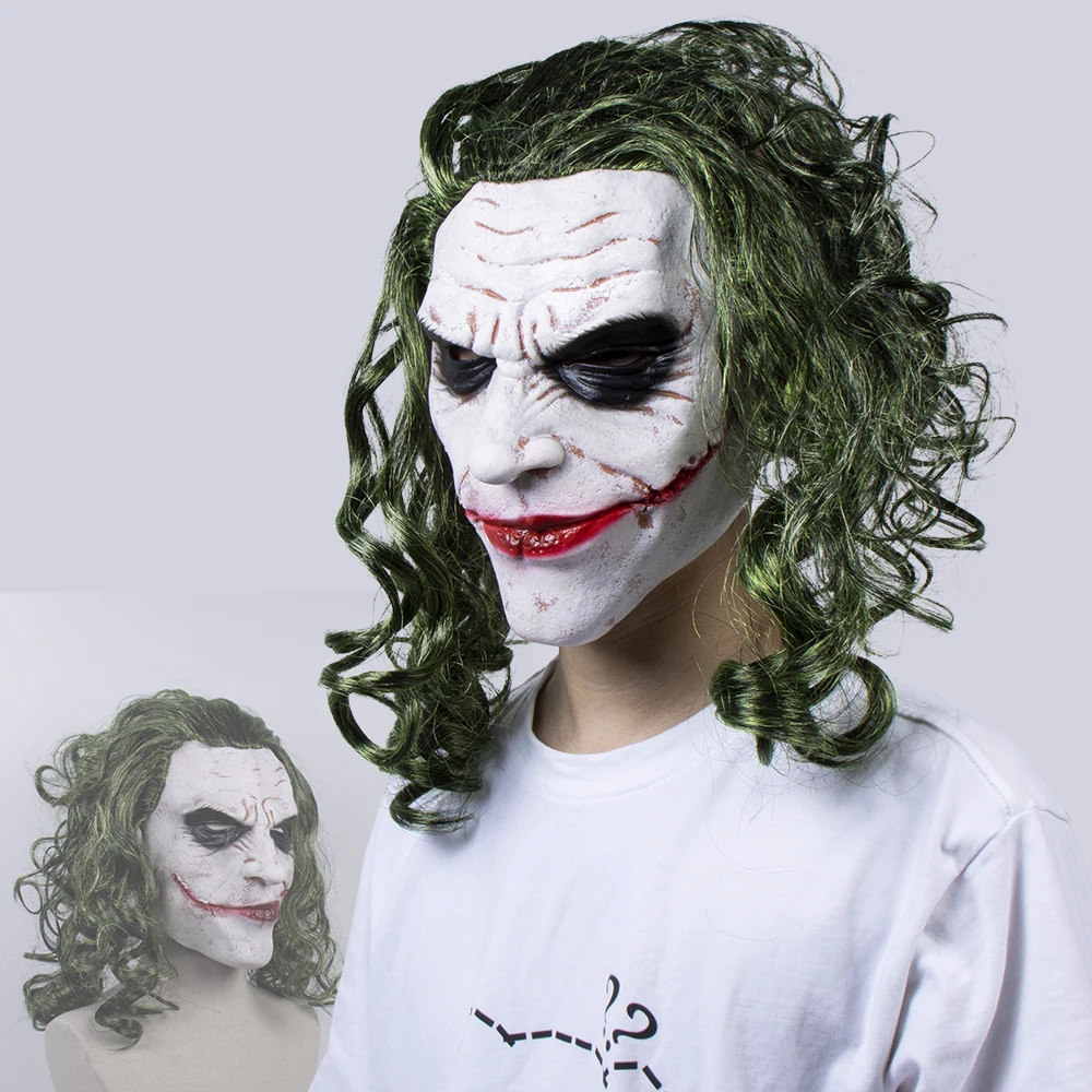 Joker Cosplay Mask Halloween Costumes Prop Jack Napier Greedy Latex Masks Funny Anime Mascarillas Party Masques
