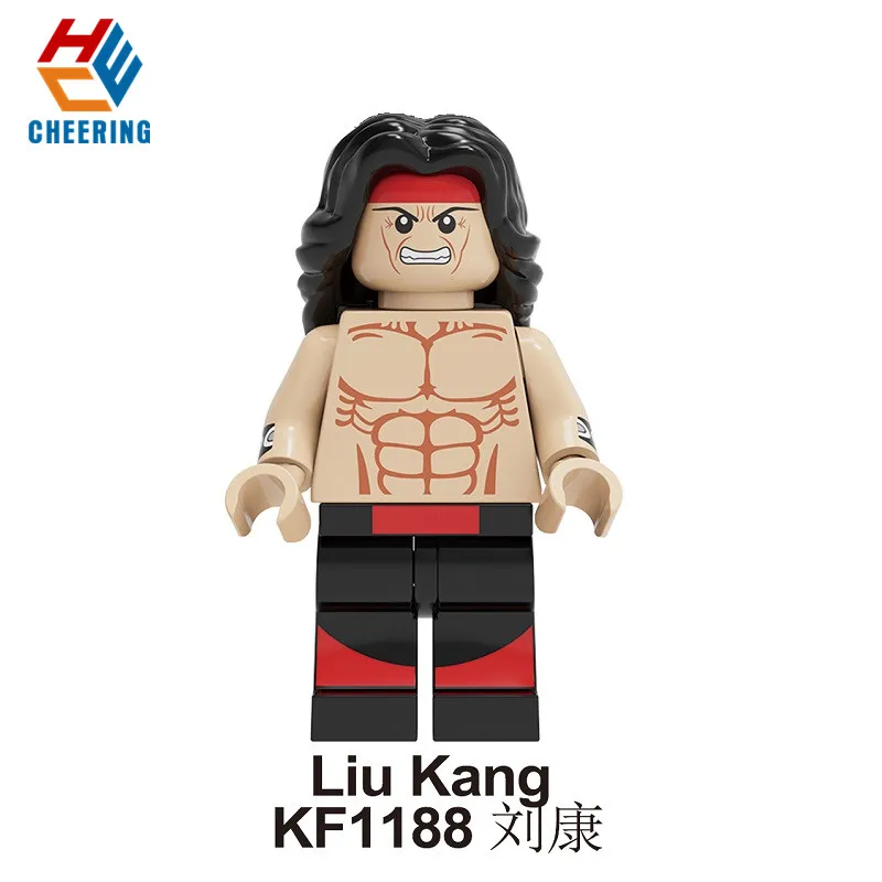 KF1188 Without Box Одиночная Строительные блоки Образование mmoral Kombat Baraka Jax Kitana Kung Lao Liu Kang фигурки Кирпичи игрушки для детей KF1190 - Цвет: KF1188 Without Box
