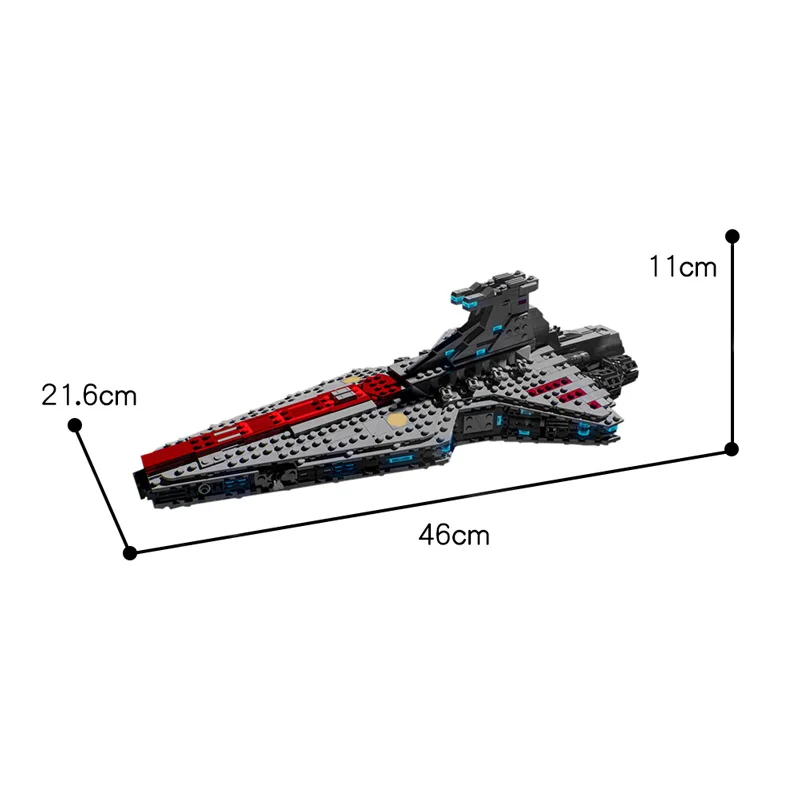 

MOC Star Space Series Plan Venator-Class Republic Attack Cruiser-Venator model Building Block Creator Bricks Kids Toys Gifts