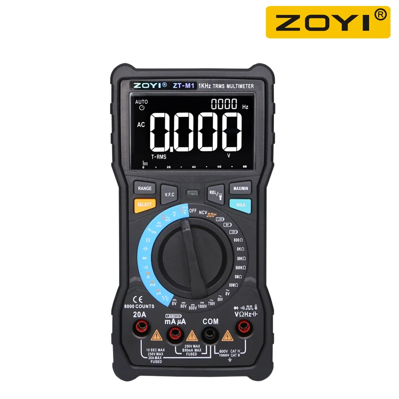 

ZOYI ZT-M1 Digital Multimeter Profesional 8000 Counts True RMS Transistor Tester VFC Supported
