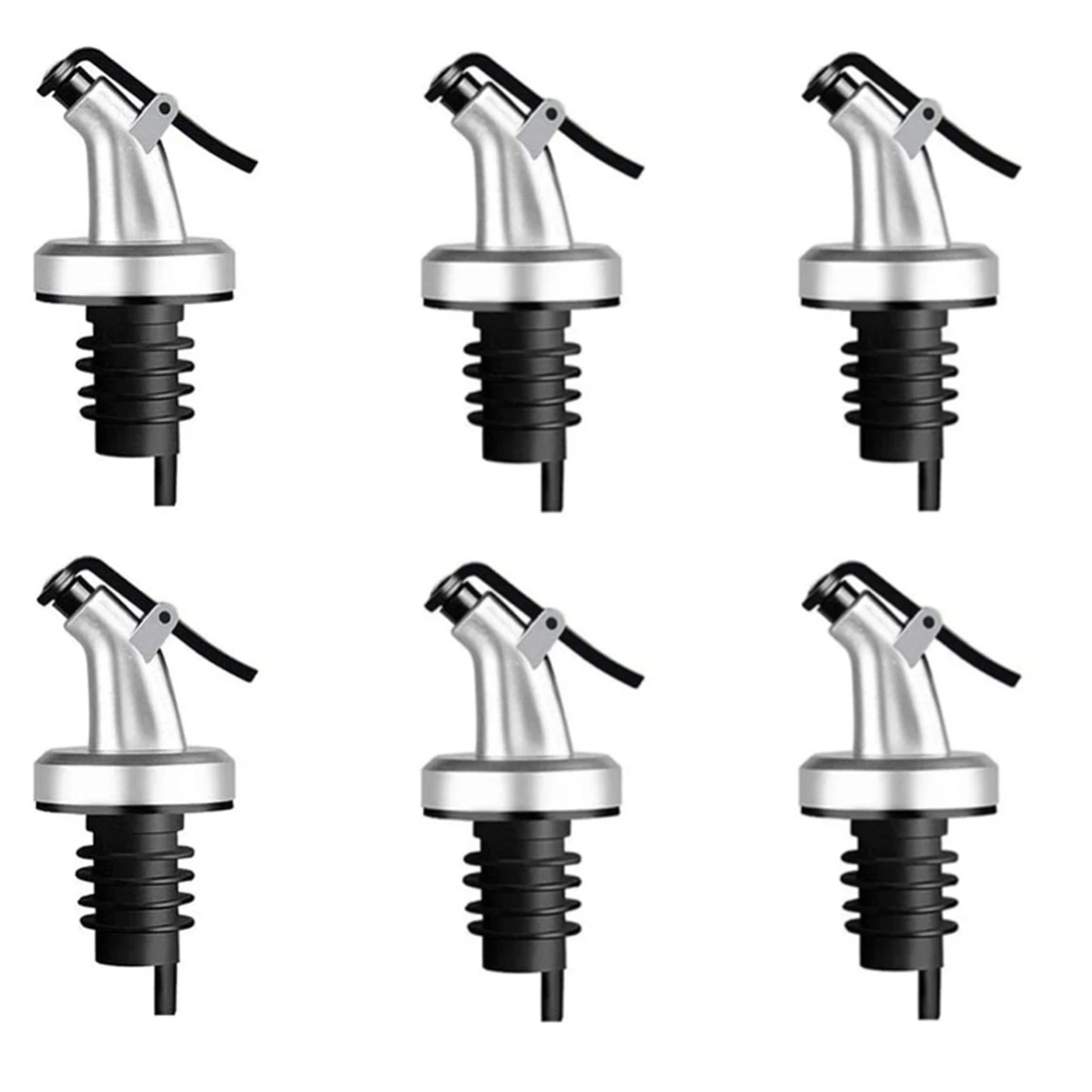 

Olive Oil Spouts,Oil Vinegar Bottle Stopper Spout Leakproof Nozzle Dispenser Wine Pourer for Oil,Vinegar,Olive Oil,Wine(6 piece)