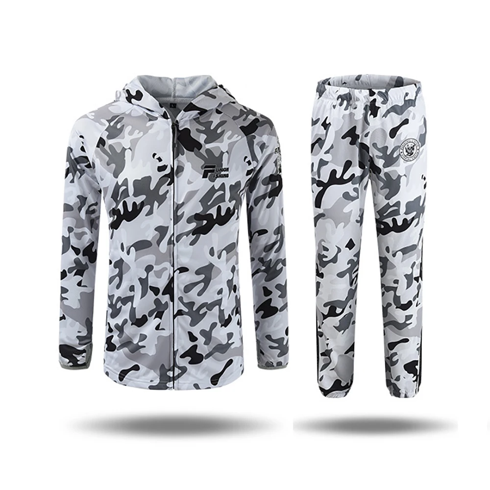 

Мужской Камуфляжный комплект из куртки и футболки, с длинным рукавом и защитой от УФ-лучей