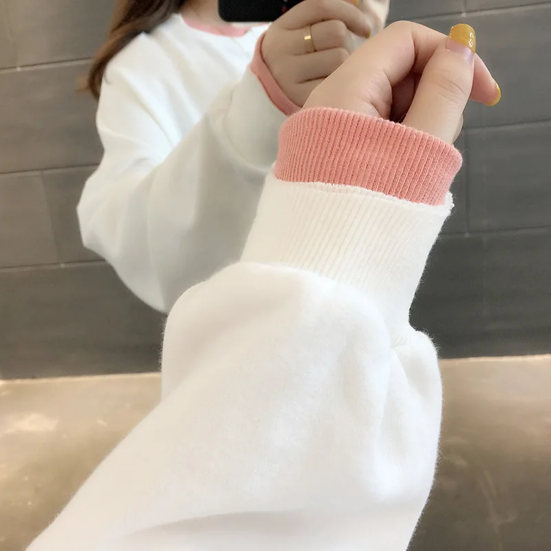 

Korean fake two round neck female Spring 2020 new women loose coat