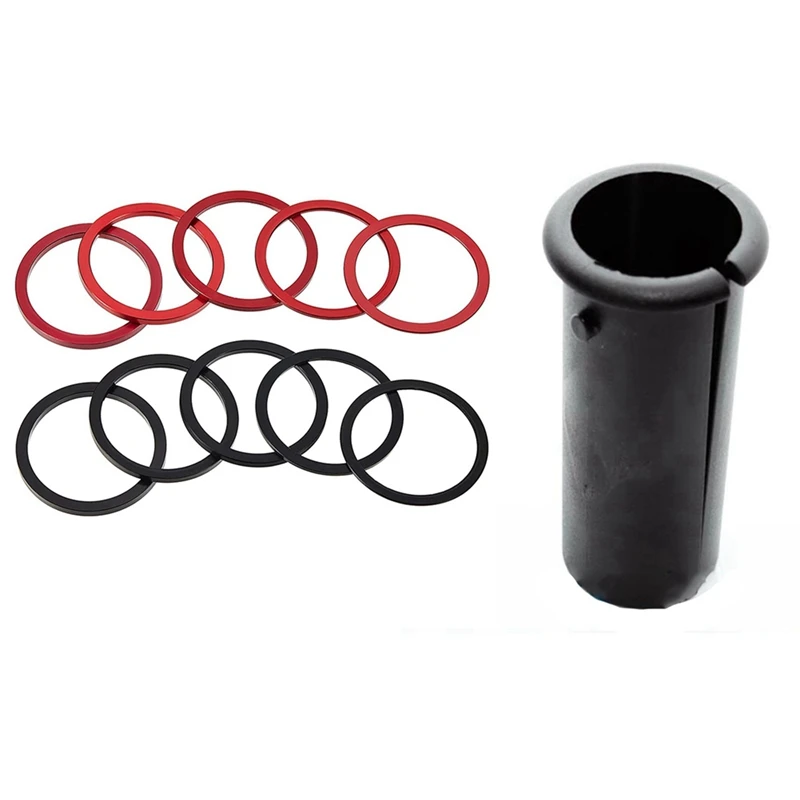

For Brompton Seatpost Sleeve Set 34.9 To 31.8 Seat Post Adapter With 10 Pieces Bike Cassette Steering Wheel Hub Spacers