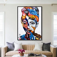 graffiti art women canvas paintings modern street wall art abstract posters and prints pictures for living room home decoration
