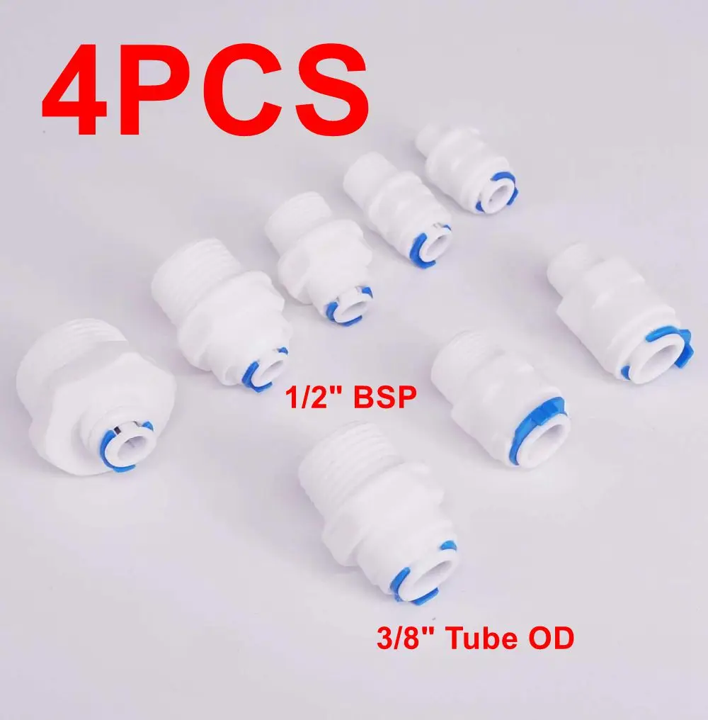 

Подходит для трубки наружным диаметром 1/4 дюйма, 3/8 дюйма-1/8 дюйма, 1/4 дюйма, 3/8 дюйма, 1/2 дюйма, 3/4 дюйма, BSP, разъем для воды RO, фитинг для аквариума, диспенсер для питья обратного осмоса