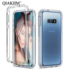 Прозрачный чехол 360 для Samsung Galaxy S21 S20 FE S10 Plus Note 10 Lite 20, Ультрапрозрачная Противоударная защитная пленка, чехол для телефона