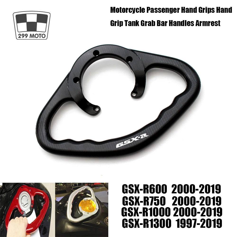 

For SUZUKI GSXR 600 750 1000 1300 Hayabusa 2000-2019 CNC Motorcycle Passenger Handgrips Hand Grip Tank Grab Bar Handles Armres