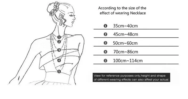 Ожерелье с золотым/посеребренным/бронзовым покрытием 2 ярда 1/2/2/1/3/3 мм - купить по