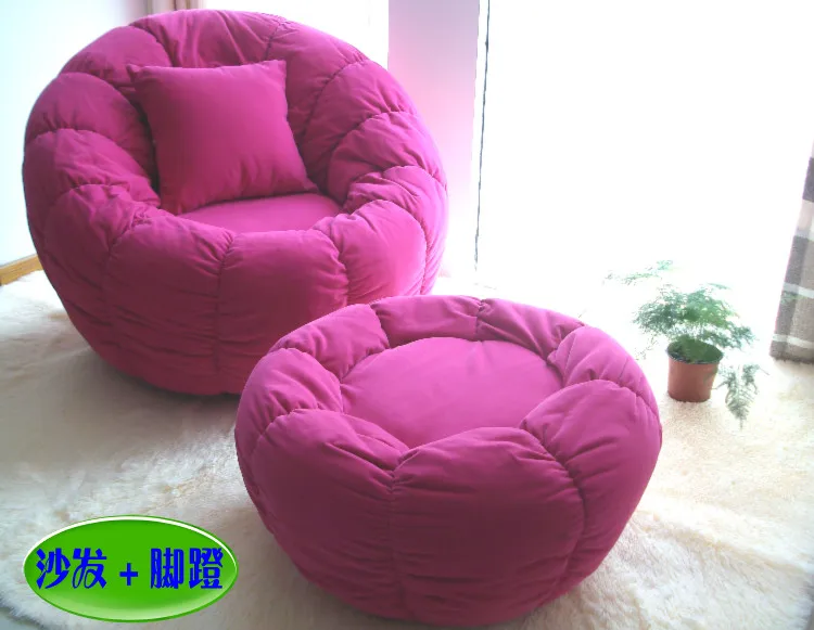 Одноместное кресло для ленивых диванов креативный милый простой тканевый