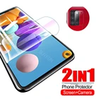 Гидрогелевая пленка 2 в 1 для Samsung Galaxy A21S, Защитная пленка для экрана камеры Samsung a51, a71, a21, m51, пленка для объектива