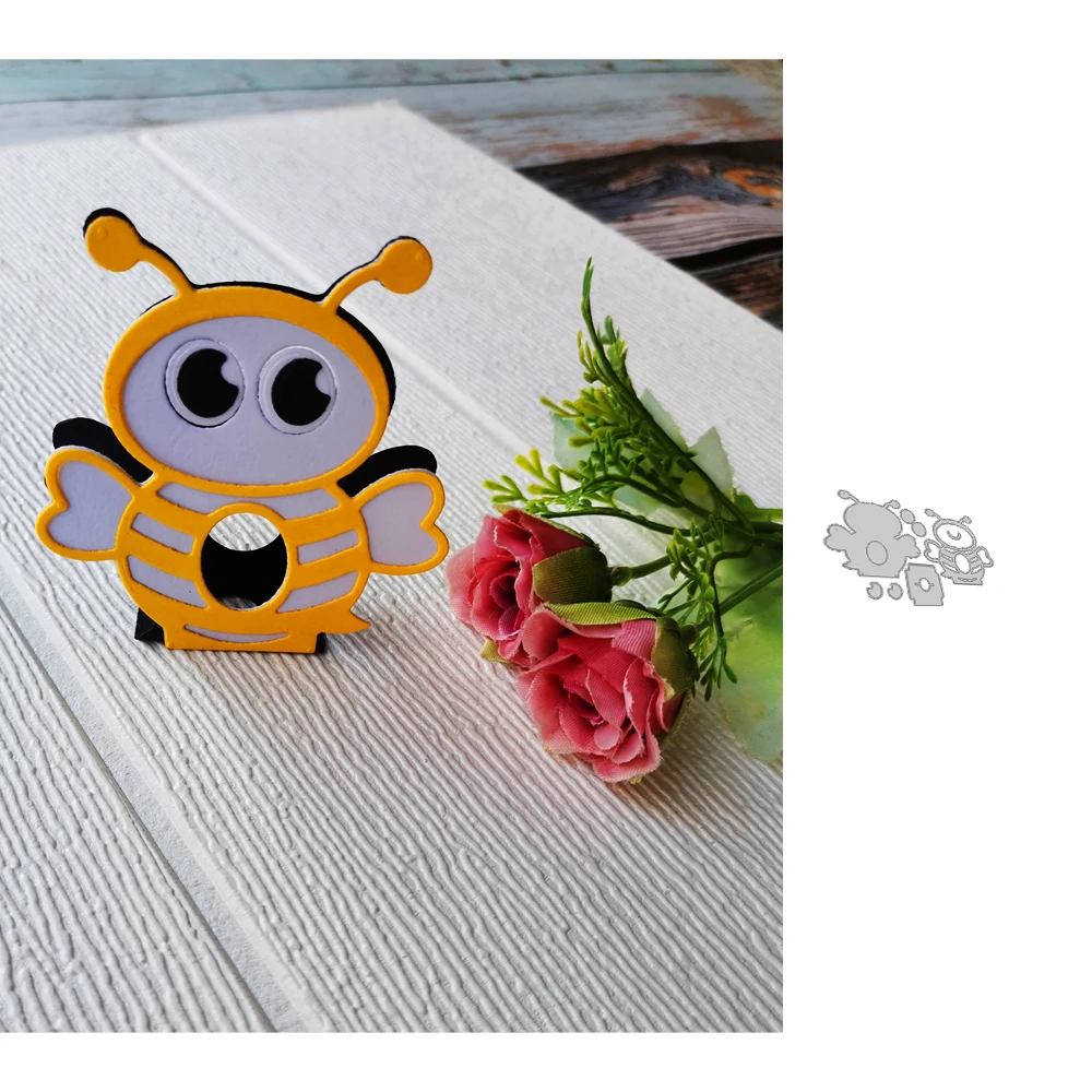 3D металлические Вырубные штампы в виде животных пчелы вырубные формы для