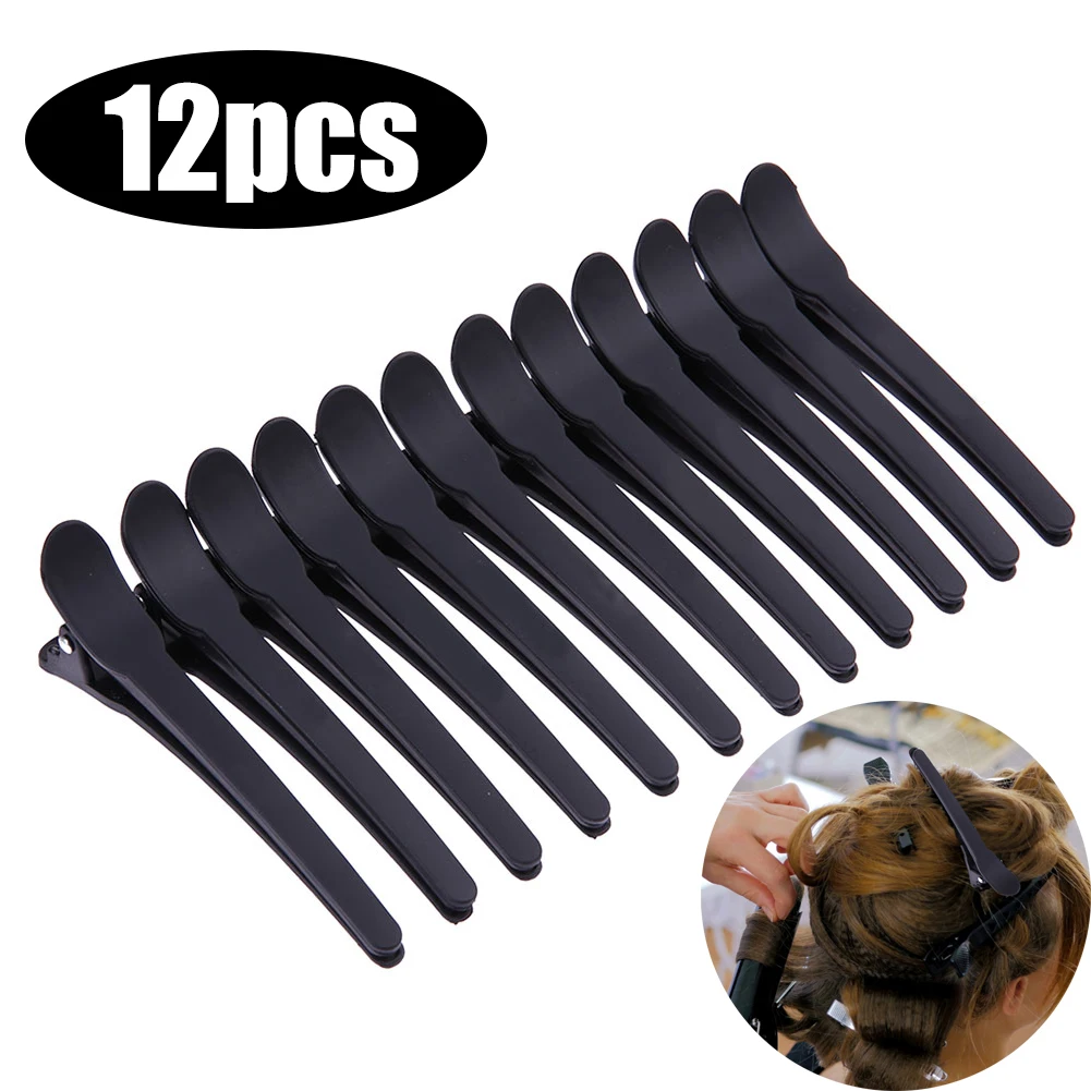 

12pcs Hair Clip Hairdressing Clamps Hair Section Clips Positioning Sectioning Styling Hairpins Barbers For Salon Accessories