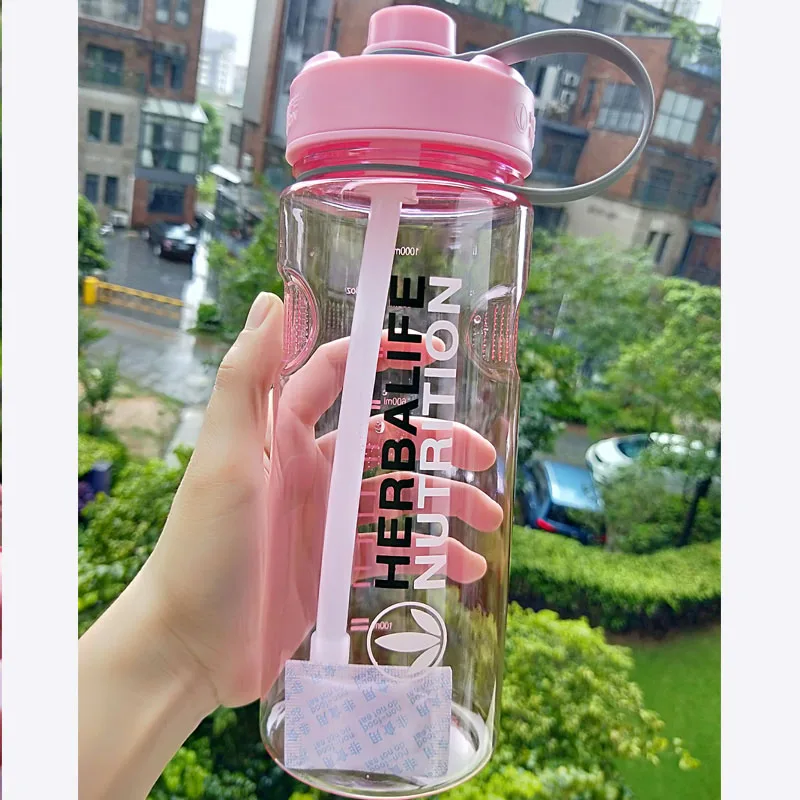 Флакон Herbalife 6 цветов 24Fit бутылка для воды молочного коктейля 1000 мл с соломинкой