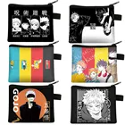 Сумка для монет с аниме юдзюцу Kaisen, топы Gojo Satoru, кошелек Yuji Itadori, мужской кошелек, женский, мужской, маленький клатч, сумка для ключей, карт, денег