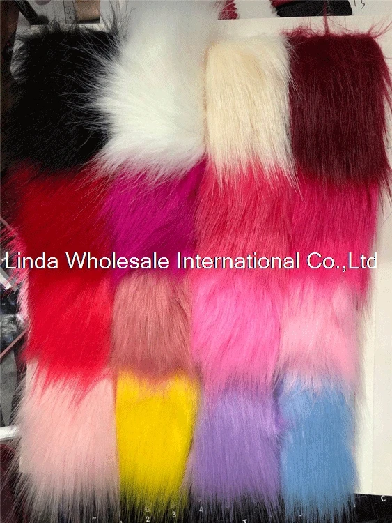 Утепленная ткань из искусственного меха лисы меховой воротник для одежды ковер