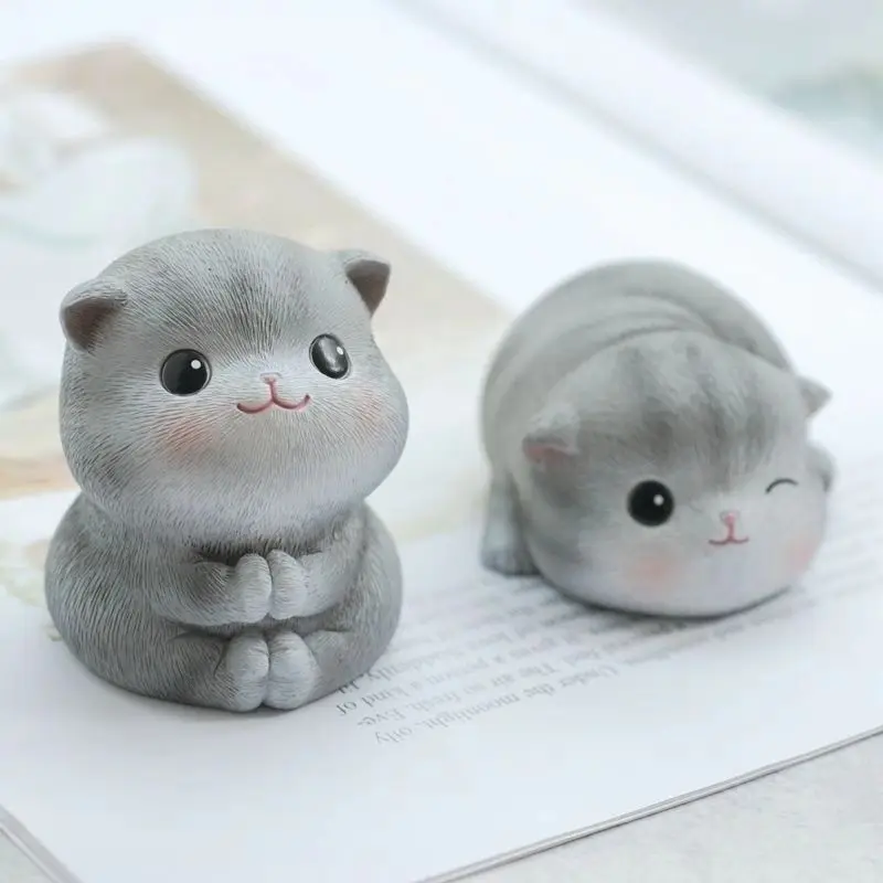 

Christmas Birthday Present Girl Friend Gift Creative Cat Decorations Lovely Car Decoration Gift Resin Decorating Room Home Decor